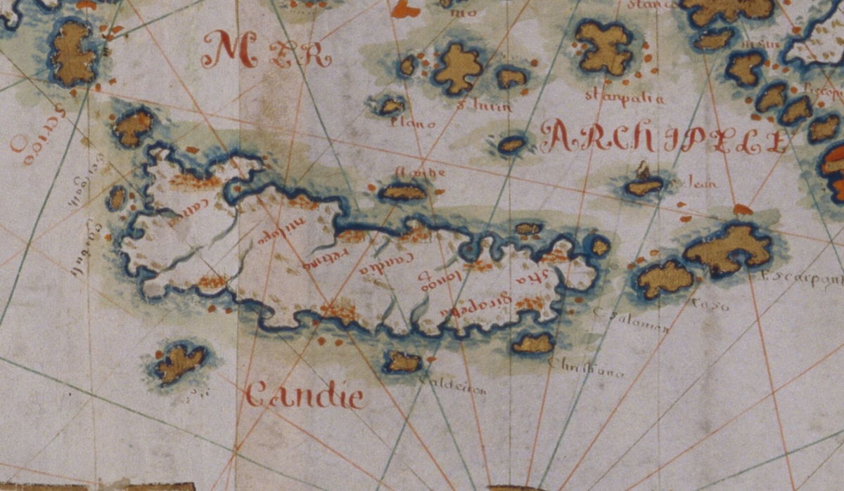 1674 Carte : Graduée et Particulière : De la Mer Méditerranée: et Partie de Loccean : Roussin, Jean-François (16..-16..).jpg